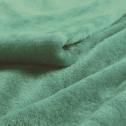Plaid Flanou sauge 125x150cm Flanelle unie