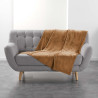 PLAID FLANOU CAMEL 125x150CM FLANELLE UN