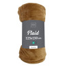 PLAID FLANOU CAMEL 125x150CM FLANELLE UN
