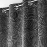 Rideau Occultant Analia Anthracite 140x240cm - Velours Relief Tropical Rideau Occultant Analia Anthracite 140x240cm - Velours Relief Tropical
