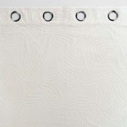Rideau Occultant Analia Naturel 140x240cm - Velours Relief Uni
