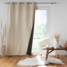 Rideau Isolant Jupiter Lin 140x260cm Uni - Doublure Polaire Rideau Isolant Jupiter Lin 140x260cm Uni - Doublure Polaire