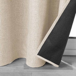 Rideau Isolant Jupiter Lin 140x260cm Uni - Doublure Polaire
