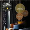 Rideau Isolant Jupiter Lin 140x260cm Uni - Doublure Polaire Rideau Isolant Jupiter Lin 140x260cm Uni - Doublure Polaire