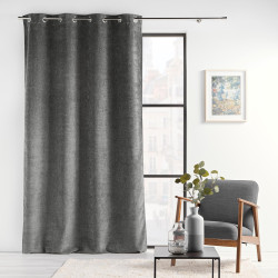 RIDEAU VERRA ANTHRA 140x260CM VELOURS RE