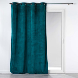 RIDEAU CASUAL PETROLE 140x260CM VELOURS