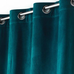 RIDEAU CASUAL PETROLE 140x260CM VELOURS