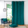 RIDEAU CASUAL PETROLE 140x260CM VELOURS