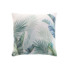Coussin Native 45x45cm - Écru imprimé tropical vert