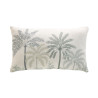 Coussin Palmea Vert 30x50cm - Imprimé Palmiers Naturel et Vert