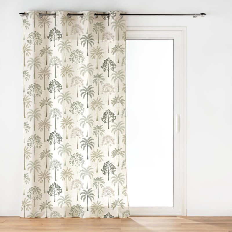 VOILE PALMEA VERT 140x240CM SABLE VOILE PALMEA VERT 140x240CM SABLE
