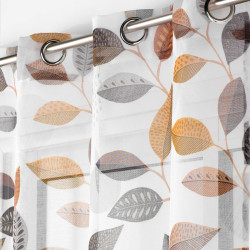 Voile Vahine 140x240cm - Sable Imprimé Végétal Multicolore