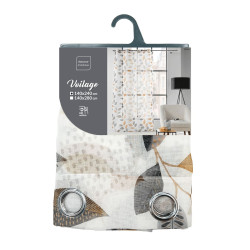 VOILE VAHINE 140x240CM SABLE feuilles gr