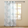 Voile Hera 140x240cm Sable - Imprimé Tropical Gris et Pétrole