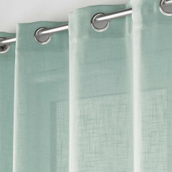 VOILE CLORIS BLEU 140x240CM EFFET LIN TI