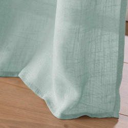 VOILE CLORIS BLEU 140x240CM EFFET LIN TI