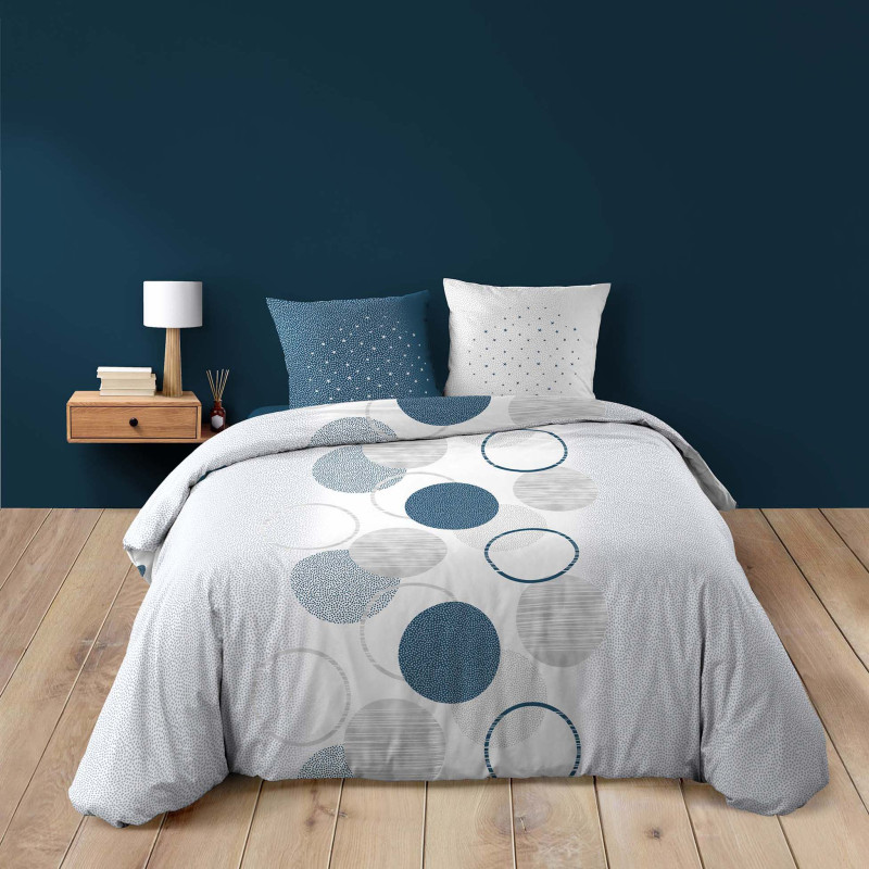 Parure de Lit Voie Lactée 240x220cm - Coton Imprimé 42 fils Parure de Lit Voie Lactée 240x220cm - Coton Imprimé 42 fils
