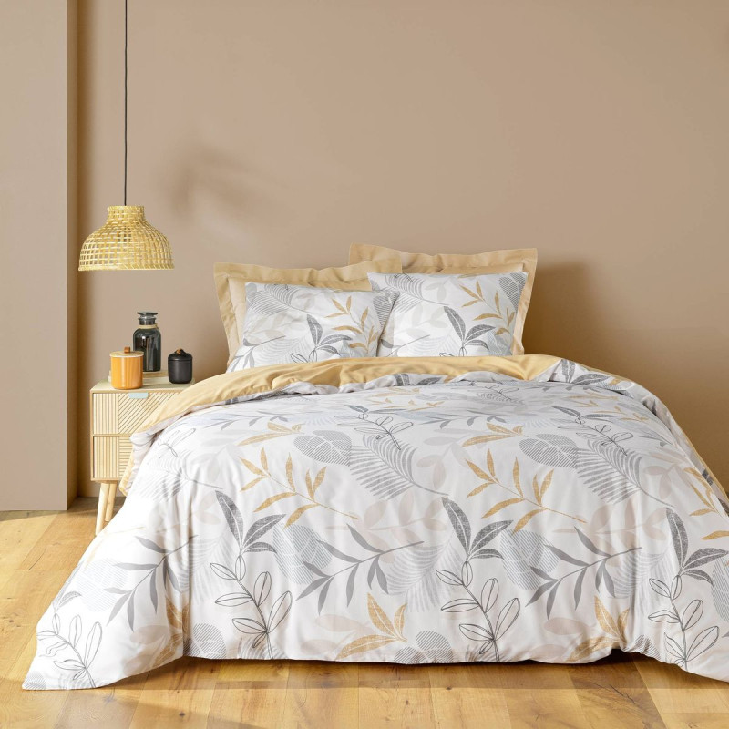 Parure de Lit Kimberly Naturel 240x220cm 52 fils Parure de Lit Kimberly Naturel 240x220cm 52 fils