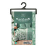 Parure de Lit Éléonore 240x220cm - Coton Vert Imprimé Végétal 42 fils Parure de Lit Éléonore 240x220cm - Coton Vert Imprimé Végétal 42 fils