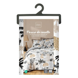 Parure de Lit Scarlett Gris 240x220cm 52 fils