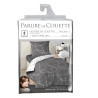 Parure de Lit Elton 140x200cm Microfibre - Réversible Gris / Blanc Parure de Lit Elton 140x200cm Microfibre - Réversible Gris / Blanc