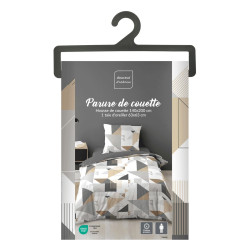 PARURE TRIGONE 140x200CM MICROFIBRE