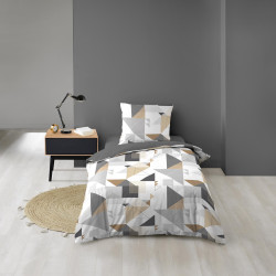 PARURE TRIGONE 140x200CM MICROFIBRE