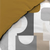 PARURE GEOMELO OCRE 240x220CM 52 FILS