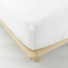 DRAP HOUSSE ANGELIA BLANC 140x190CM GAZE