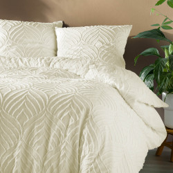 PARURE HELTIE IVOIRE240x220CM TUFTEE