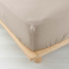 DRAP HOUSSE ANGELIA SABLE 160x200CM GAZE