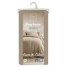 Drap Housse Angelia Sable 160x200cm Double Gaze Coton Uni 57 Fils Drap Housse Angelia Sable 160x200cm Double Gaze Coton Uni 57 Fils