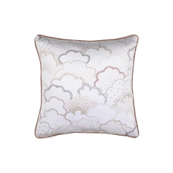 Coussin Gabin Blanc 40x40cm Polyester - Motif Lapin
