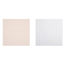 LOT DE 2 COUPONS SPA ECRU 48X50CM NID D'