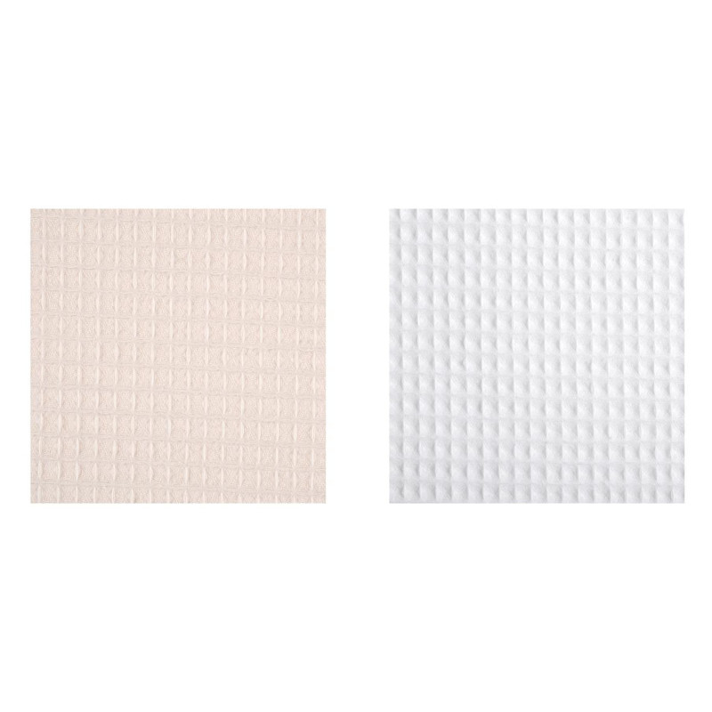 LOT DE 2 COUPONS SPA ECRU 48X50CM NID D'