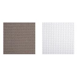 LOT DE 2 COUPONS SPA TAUPE 48X50CM NID D