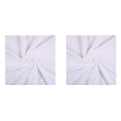 LOT 2 COUPONS TIBAMBOO BLANC 45X50CM EP