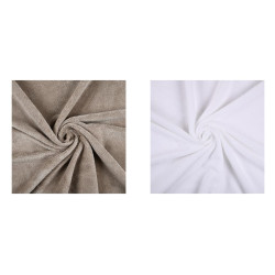LOT 2 COUPONS TIBAMBOO TAUPE 45X50CM EP