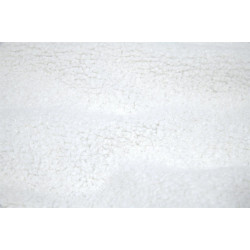 Coupon Paddington Blanc 50x70cm Bouclette - 100% Polyester Doux