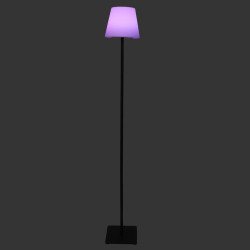 Lampadaire Outdoor Solaire LED 120cm Blanc - 7 Couleurs + Mode Changeant