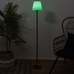 Lampadaire Outdoor Solaire LED 120cm Blanc - 7 Couleurs + Mode Changeant