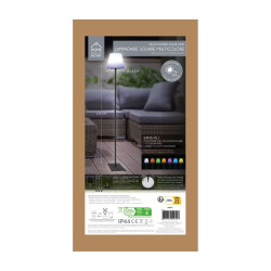 Lampadaire Outdoor Solaire LED 120cm Blanc - 7 Couleurs + Mode Changeant