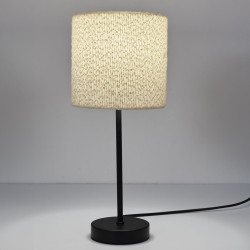 LAMPE EN METAL ABAT JOUR BOUCLETTE
