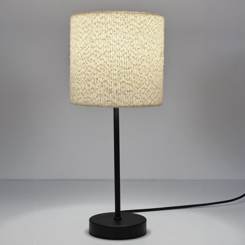 LAMPE EN METAL ABAT JOUR BOUCLETTE