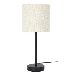 LAMPE EN METAL ABAT JOUR BOUCLETTE