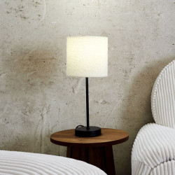 LAMPE EN METAL ABAT JOUR BOUCLETTE