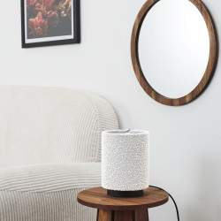 LAMPE DE TABLE ABAT JOUR BOUCLETTE