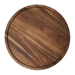 TABLE GIGOGNE ROND ACACIA X2