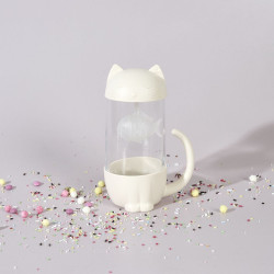 MUG INFUSEUR POISSON CHAT 30CL KAWAII