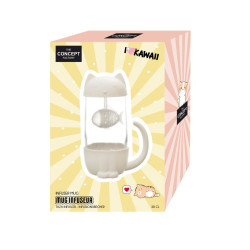 MUG INFUSEUR POISSON CHAT 30CL KAWAII